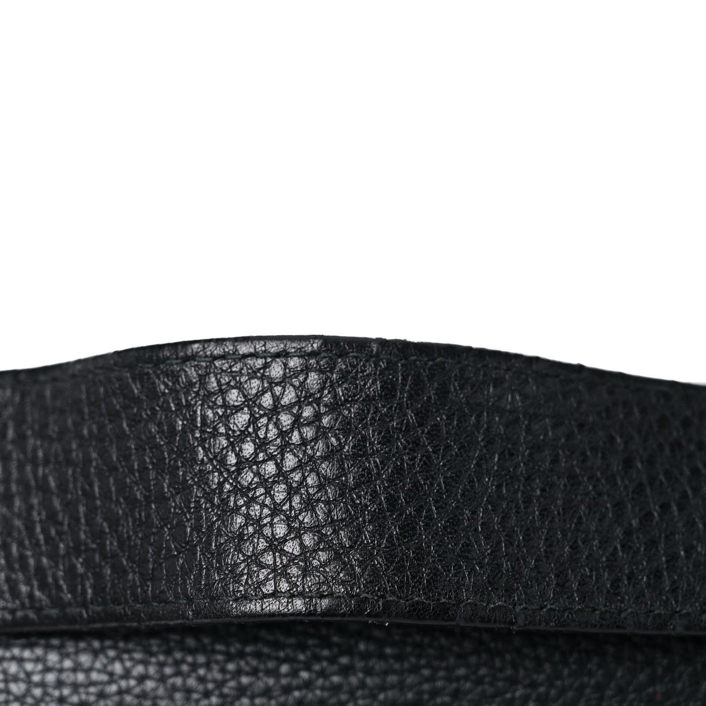Calfskin Large GG Marmont Shoulder Bag Black
