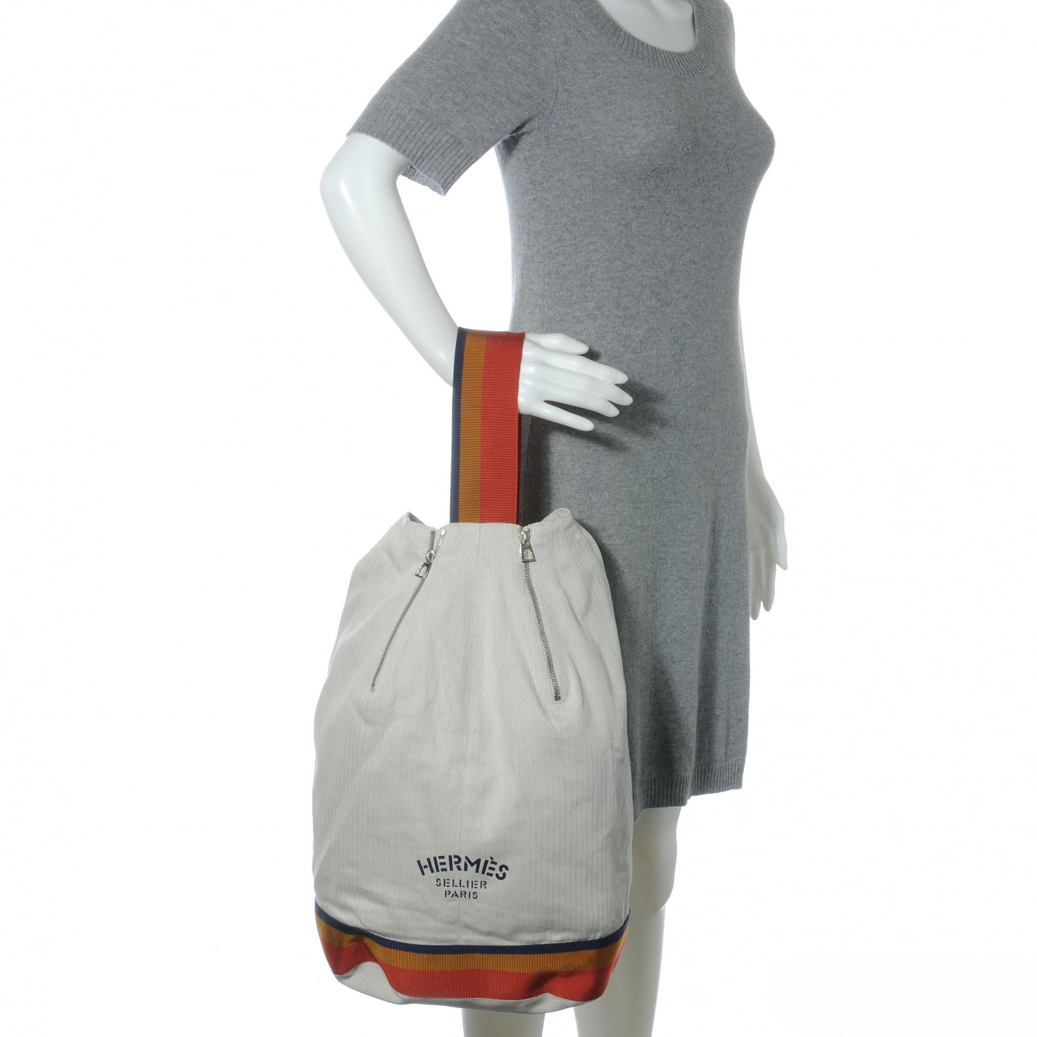 Hermes Toile Cavalier Tote 2 of 9