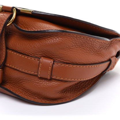 Chloe Calfskin Mini Marcie Round Crossbody Bag Tan 10 of 10