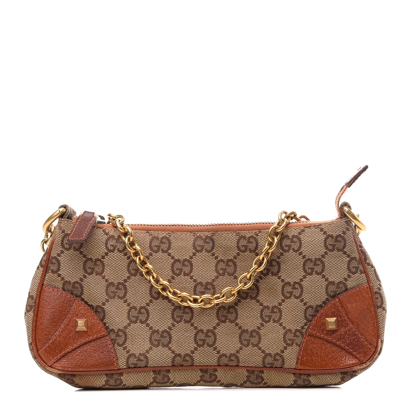 Monogram Horsebit Nail Chain Pochette Orange