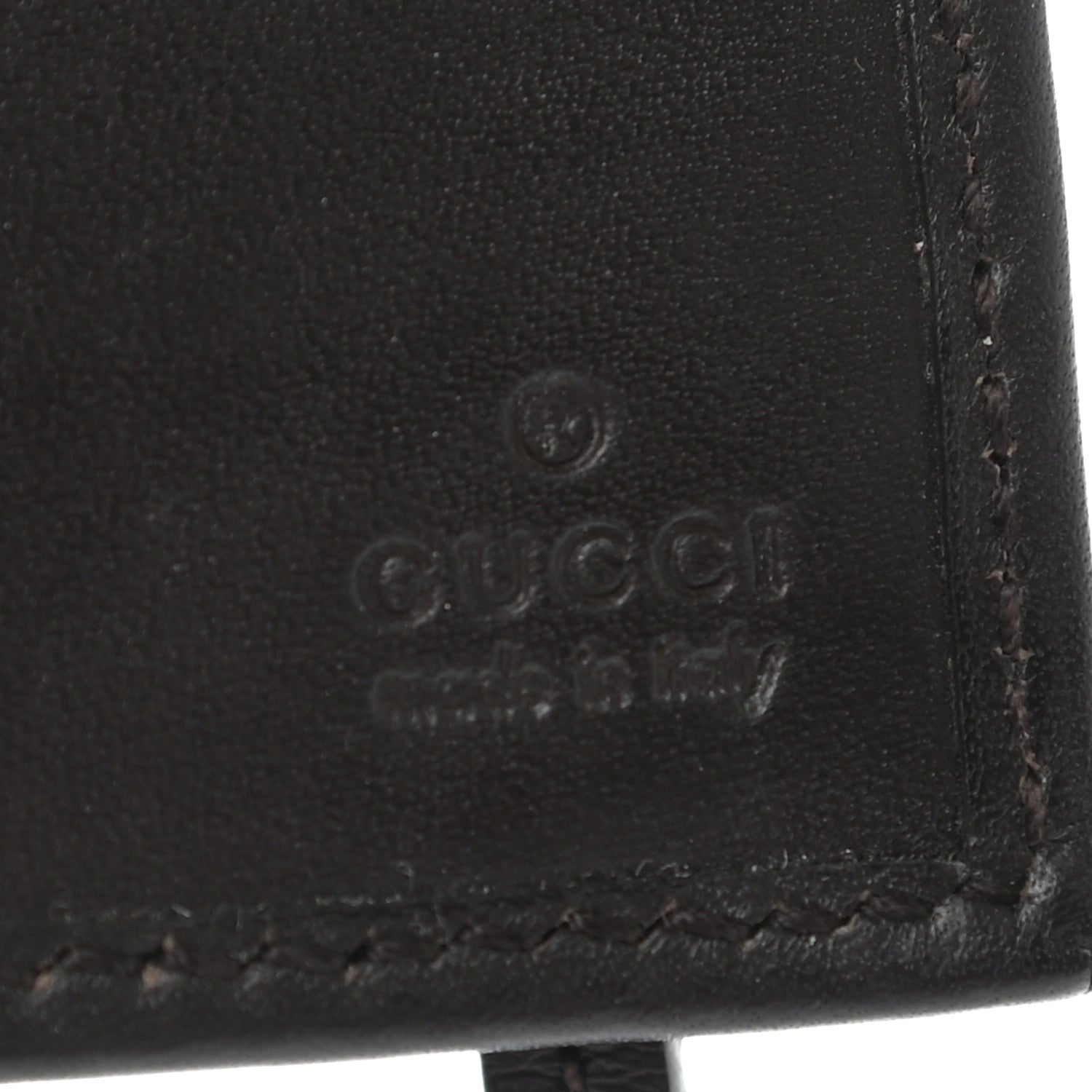 Gucci Monogram Calfskin Ladies Web Continental Wallet Beige Ebony Cocoa 6 of 7