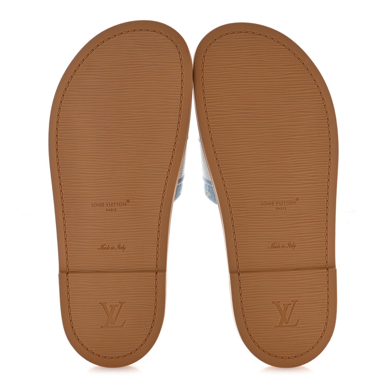 Louis Vuitton Monogram Denim LV Bliss Womens Comfort Mules 41 Turquoise 6 of 10