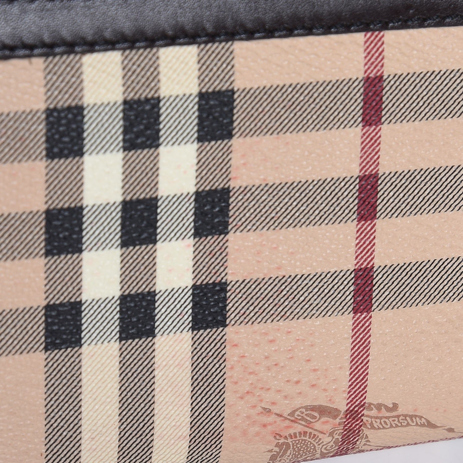 Burberry Haymarket Check Large Ziggy Zip Around Wallet Chocolate 10 of 11