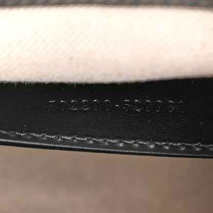 Gucci Calfskin GG Matelasse Small Slim Chain Shoulder Bag Black Natural 7 of 11