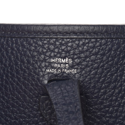Hermes Taurillon Clemence Amazone Evelyne TPM Bleu Nuit 7 of 12
