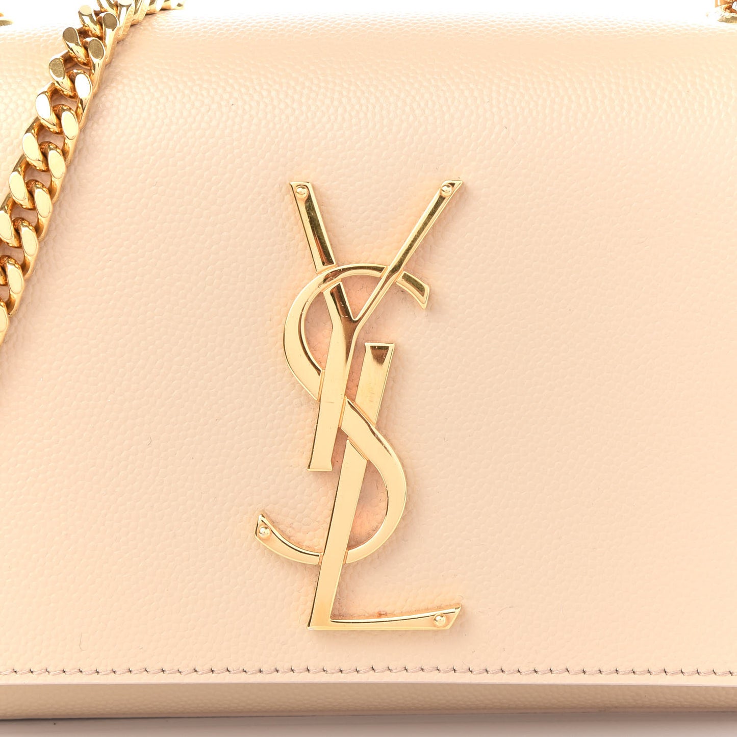 Grain De Poudre Small Monogram Kate Satchel Nude Powder