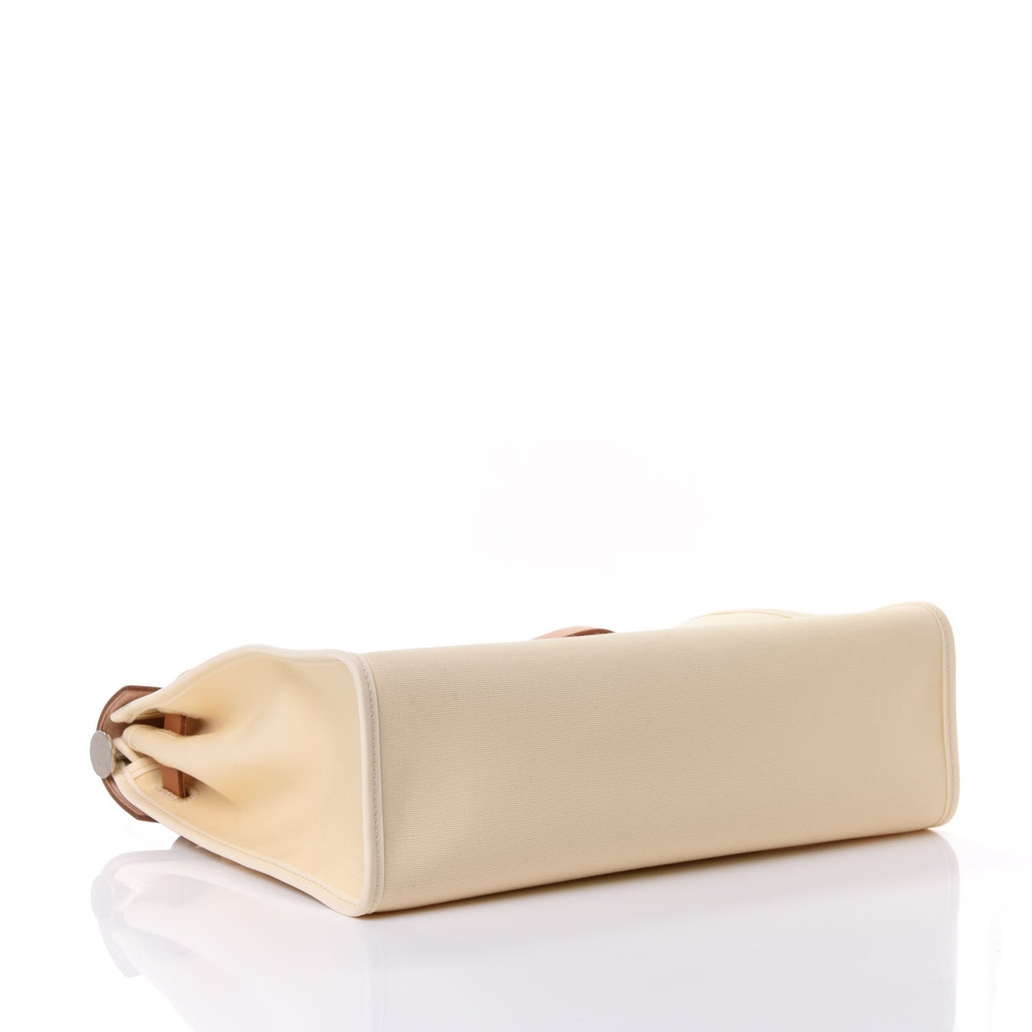 Hermes Vache Hunter Toile Herbag Zip 31 PM Vanille Naturel Sable 3 of 4