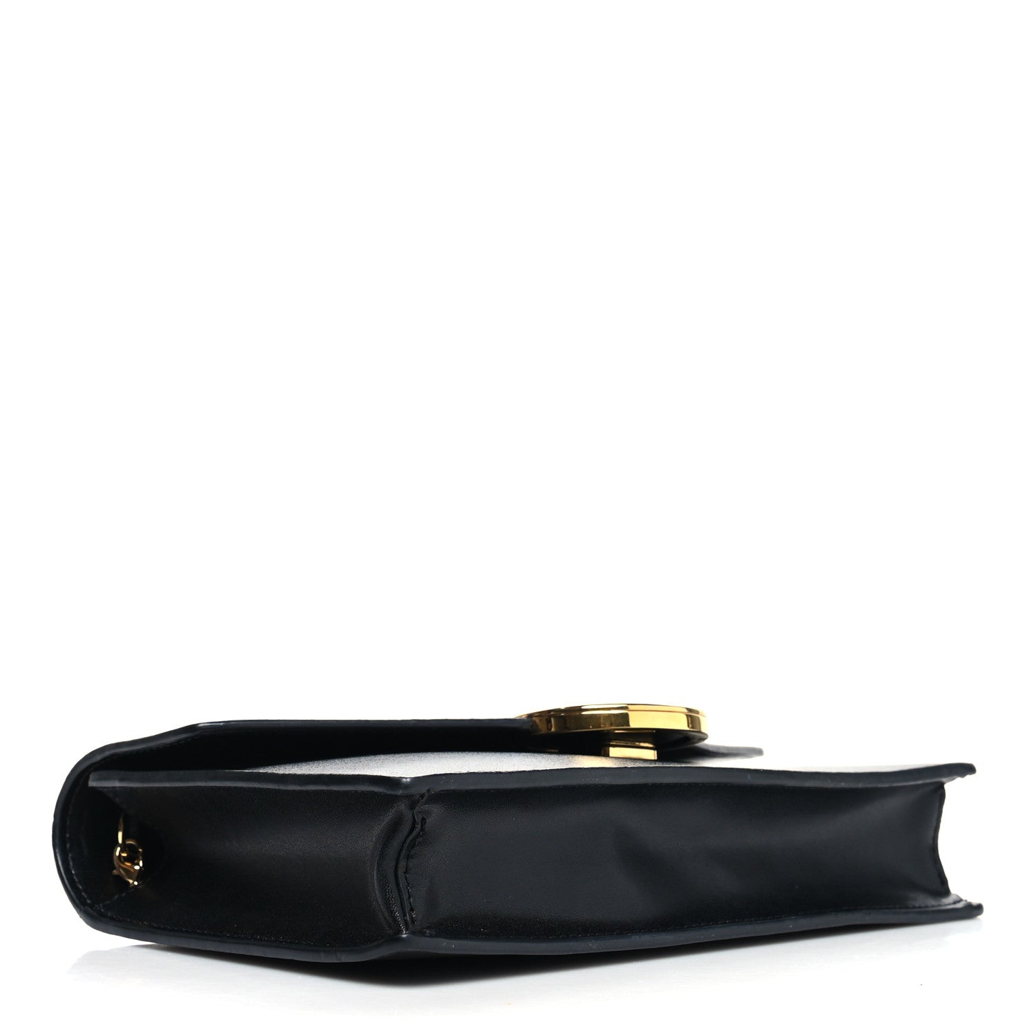 Fendi Vitello Liberty Lucido F is Fendi Medium Envelope Wallet on Chain Black 4 of 14