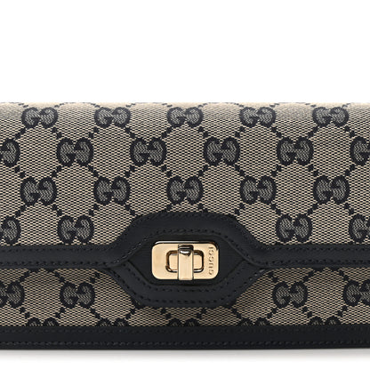 Gucci GG Monogram Mini Luce Shoulder Bag Beige Blue 7 of 9