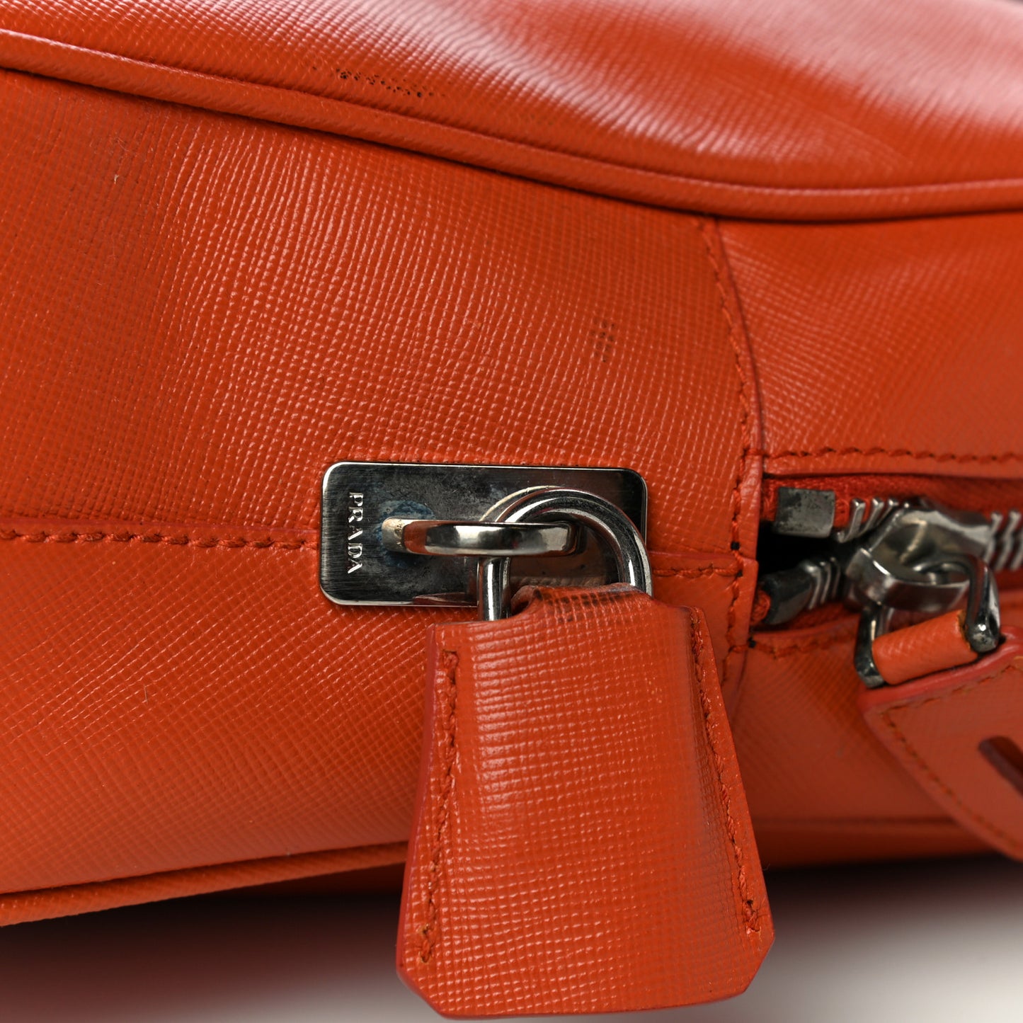 Saffiano Lux Bowler Fuoco
