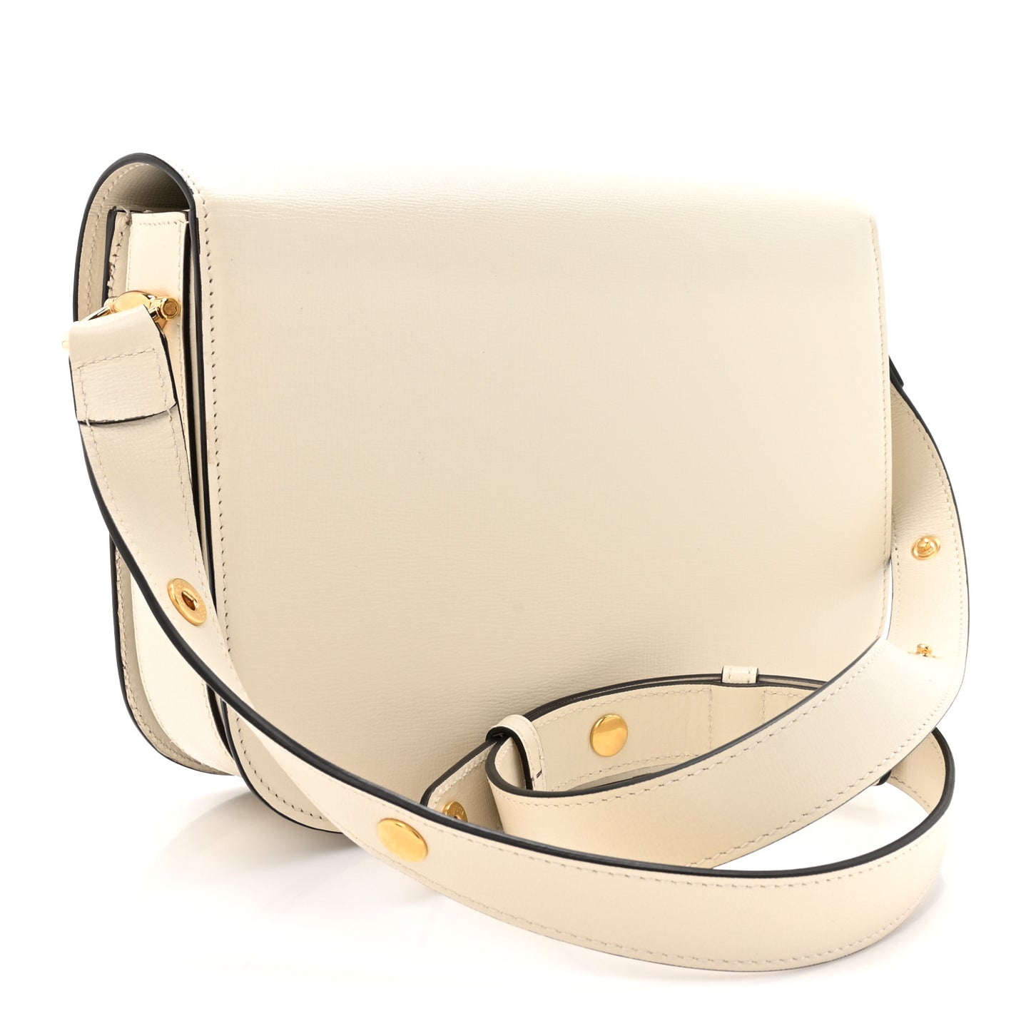 Azalea Calfskin Horsebit 1955 Shoulder Bag Mystic White