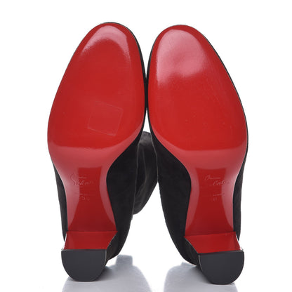 Christian Louboutin Veau Velours Stretch Gena 85 Bootie 36 Black 5 of 10