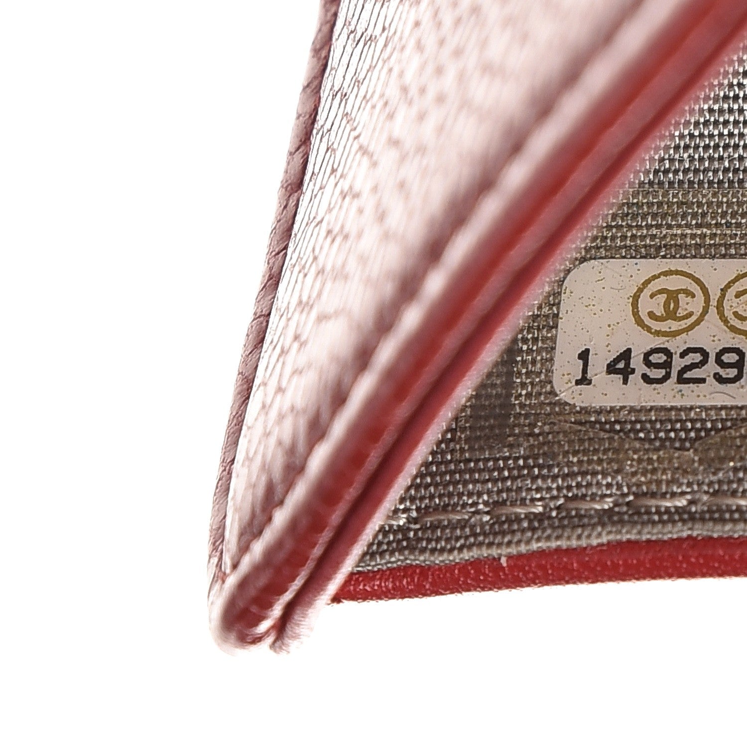 Chanel Caviar Timeless CC L-Zip Pocket Wallet Red 9 of 10
