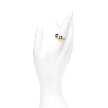 Cartier 18K Pink Yellow White Gold Classic Les Must De Cartier Trinity Ring 54 6.75 2 of 5