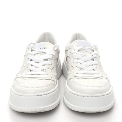 Gucci Calfskin GG Tennis Embossed Perforated Womens Platform 55mm Sneakers 38 Great White 2 of 11