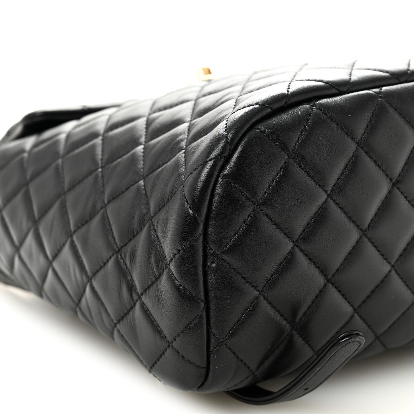 Lambskin Quilted Small Urban Spirit Backpack Black