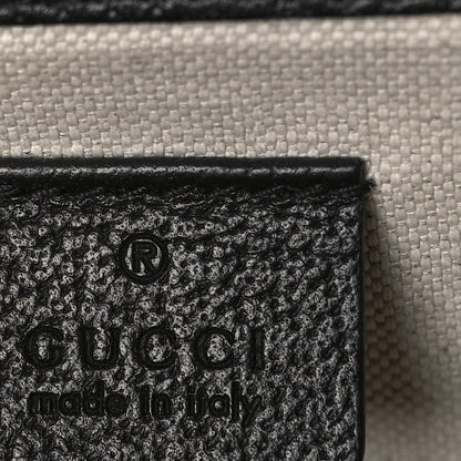 Gucci Jacquard Black Denim GG Monogram Textured Dollar Calfskin Small Dionysus Shoulder Bag Black Ivory 6 of 8
