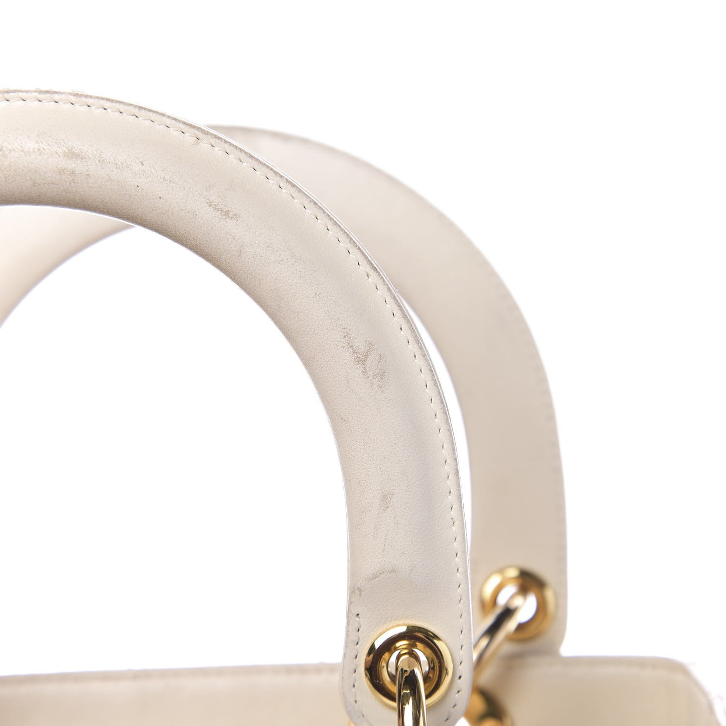 Lambskin Cannage Medium Lady Dior Light Beige