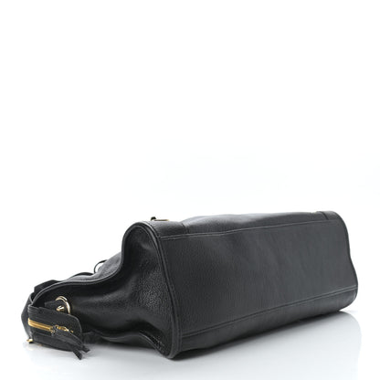 Balenciaga Chevre Gold Metallic Edge Hardware City Black 3 of 8