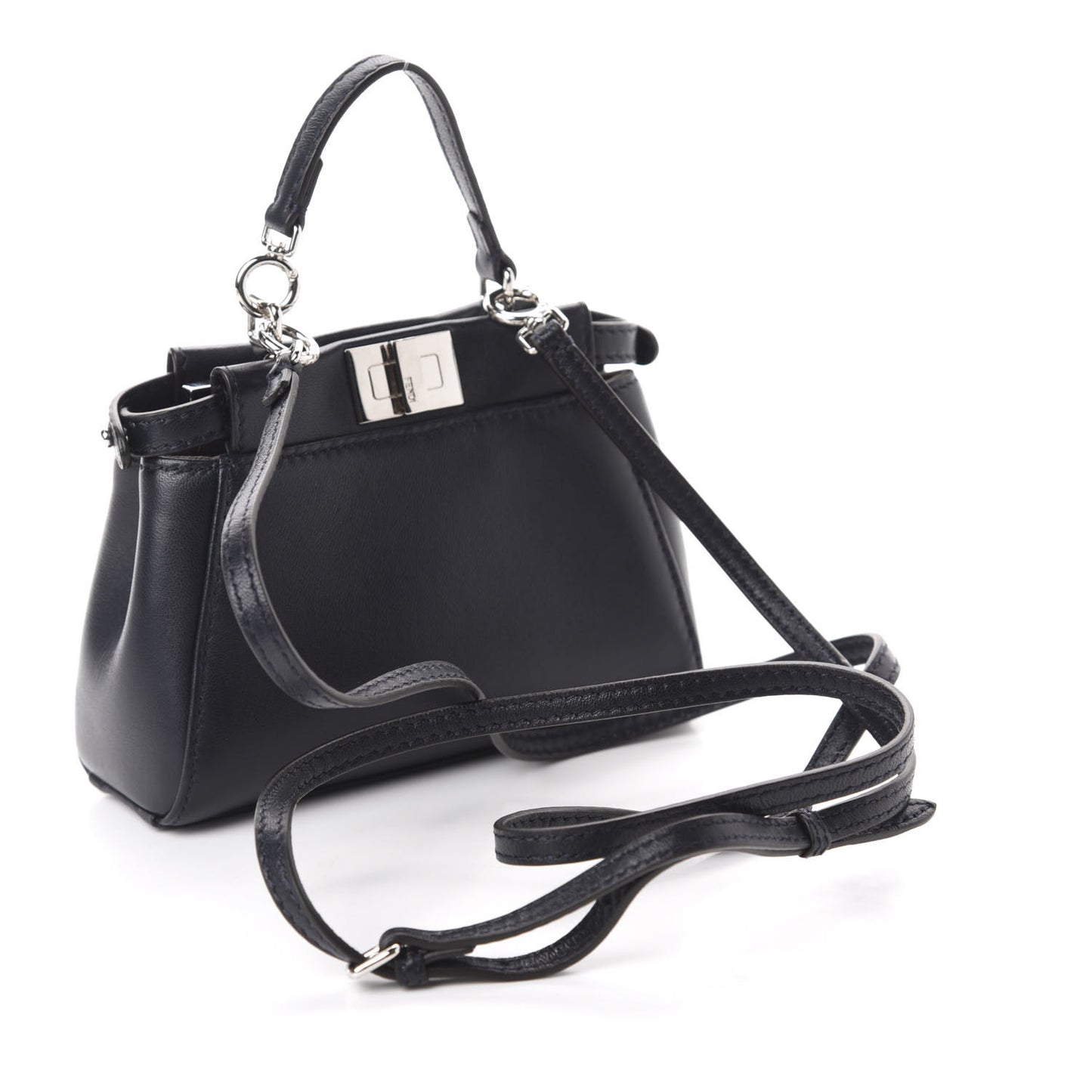 Shiny Nappa Botanic Garden Embroidered Micro Peekaboo Iconic Satchel Ocean Arancio