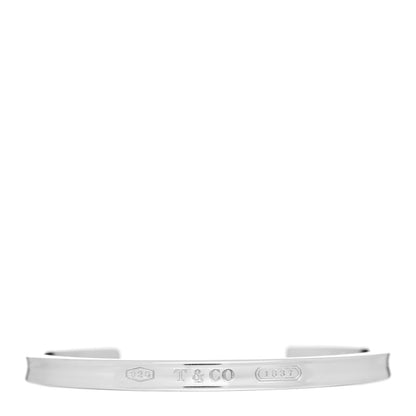 Tiffany Sterling Silver Narrow 1837 Cuff Bracelet 1 of 3