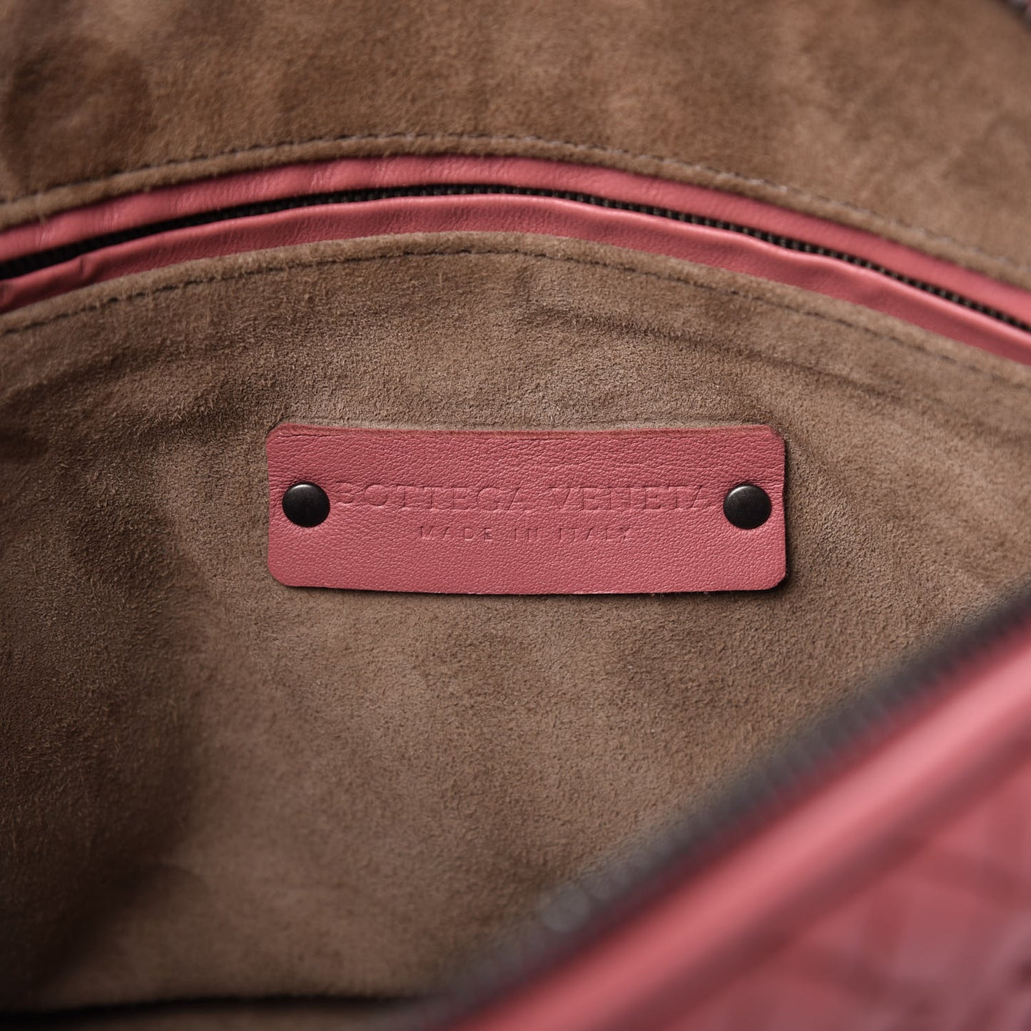 Nappa Intrecciato Nodini Crossbody Messenger Rose Pink