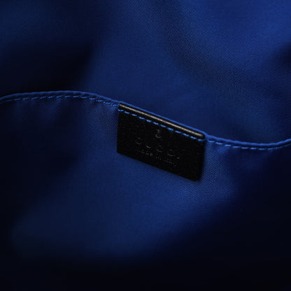 Gucci Econyl Nylon Monogram Off The Grid Backpack Guilted Blue Black 7 of 10