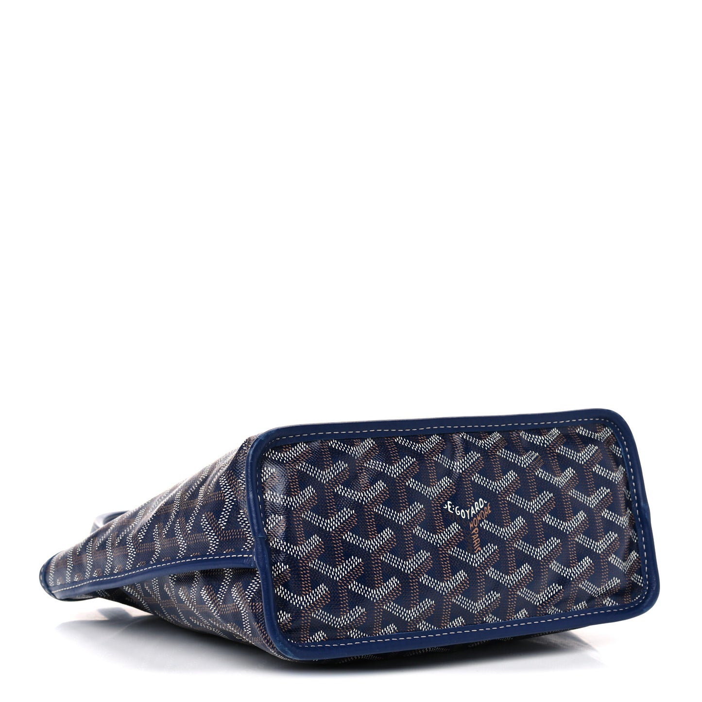 Goyardine Reversible Mini Anjou Navy