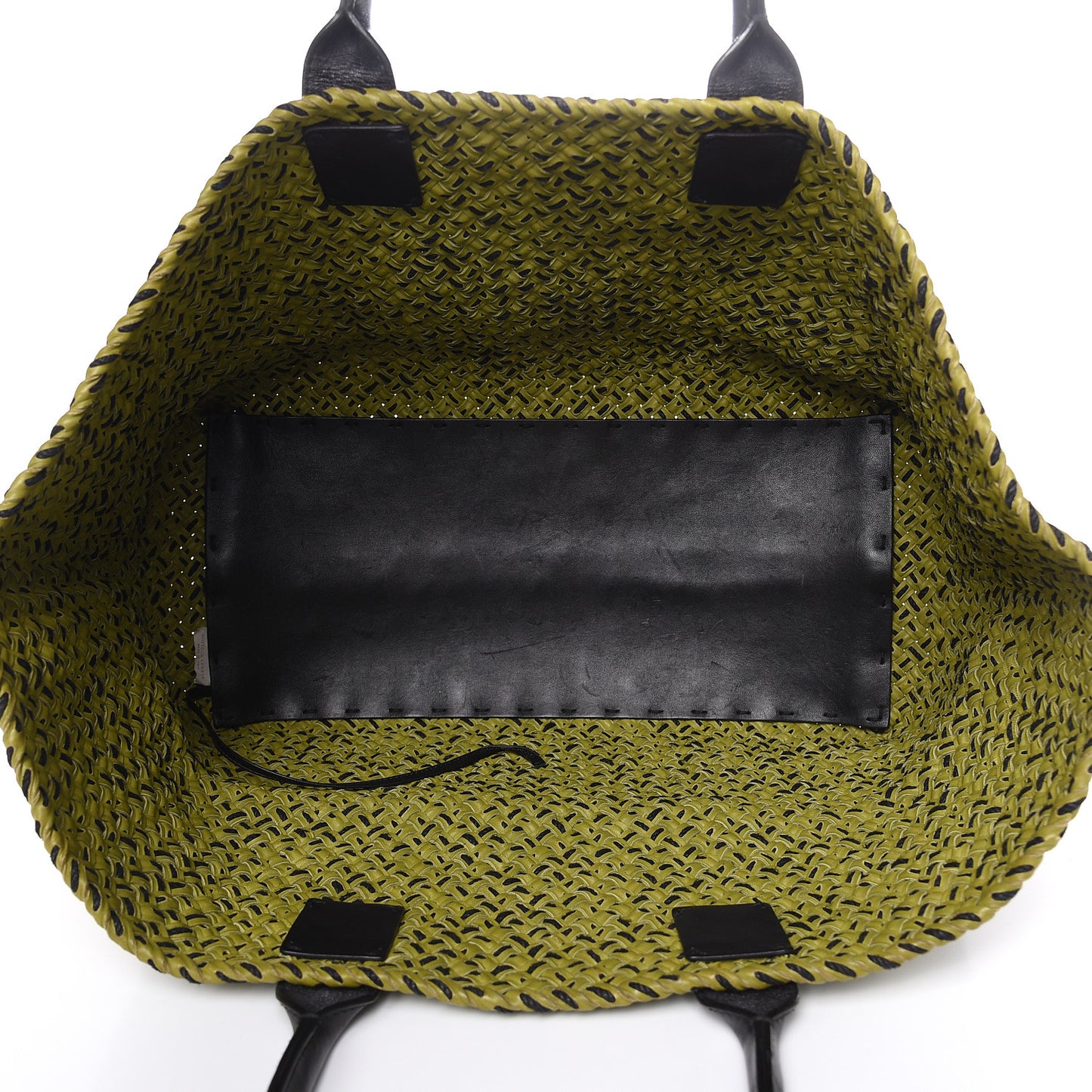 Nappa Intrecciato Large Cabat Green Black