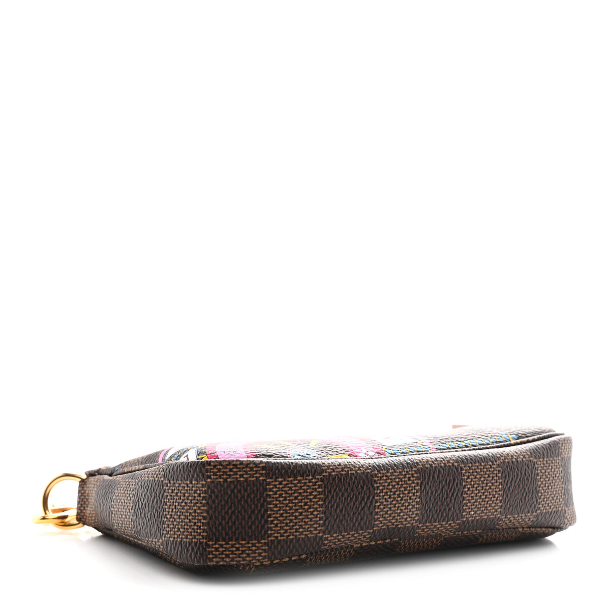 Damier Ebene 2020 Christmas Animation Big Wheel Mini Pochette Accessories Rose Ballerine