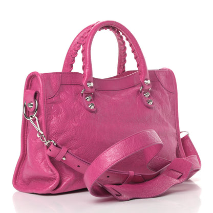 Balenciaga Agneau Classic Silver Hardware S City Rose Magenta 2 of 5