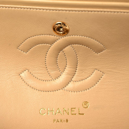 Chanel Lambskin Quilted Small Double Flap Beige 16 of 19