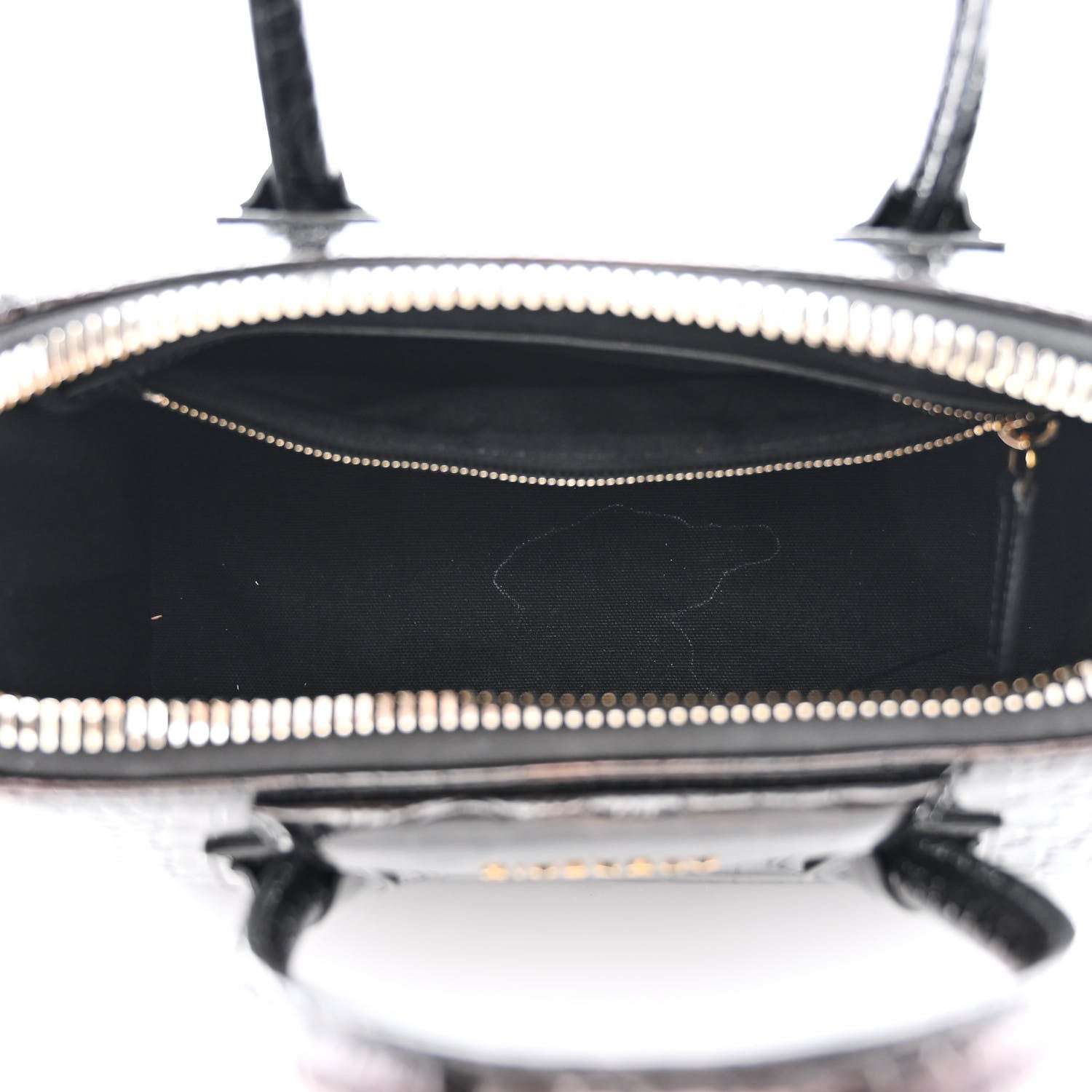 Givenchy Calfskin Crocodile Embossed Small Antigona Black 5 of 11