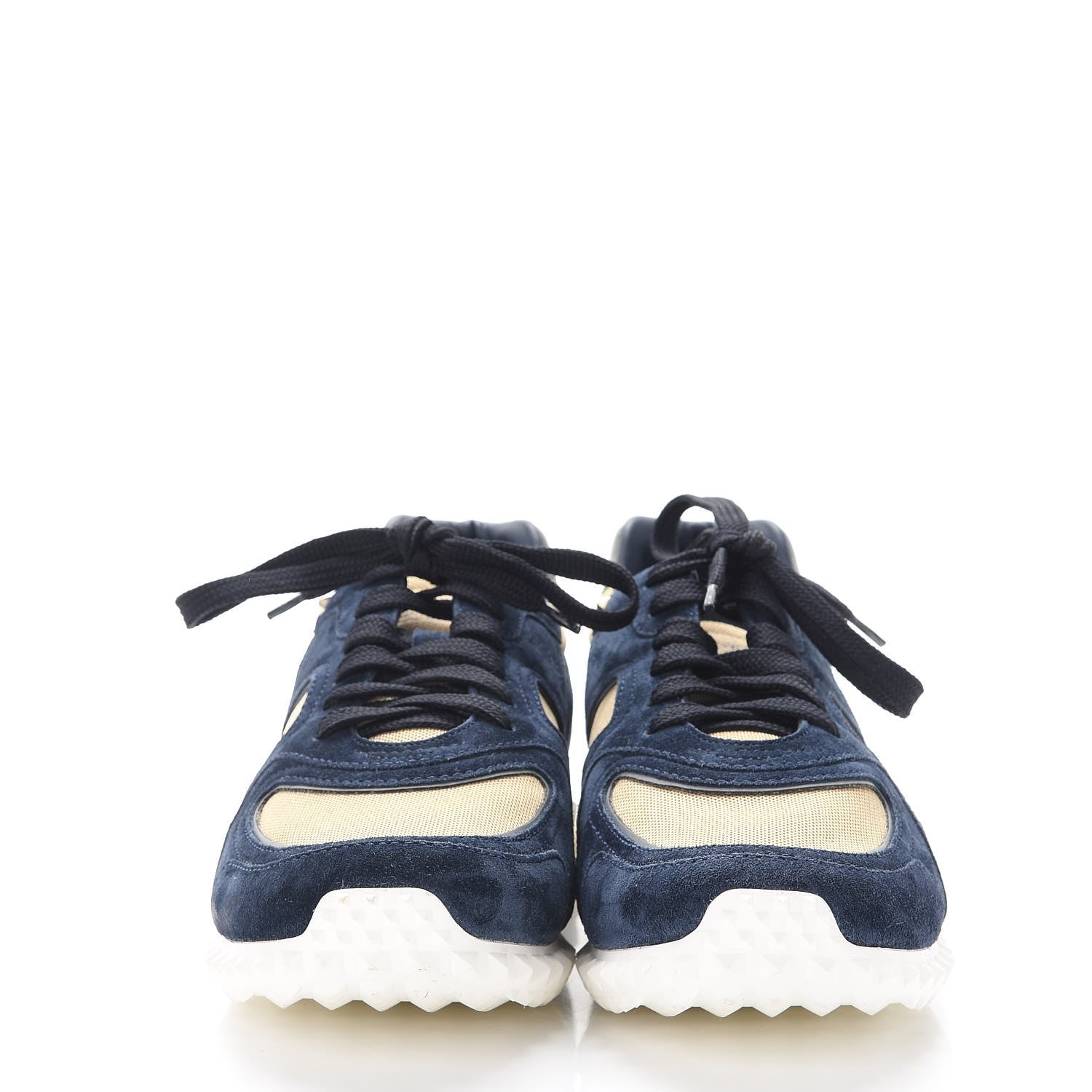 Valentino Garavani Nylon Suede Mens Soul AM Low Top Sneakers 40 Navy 2 of 11