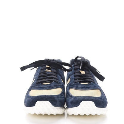 Valentino Garavani Nylon Suede Mens Soul AM Low Top Sneakers 40 Navy 2 of 11