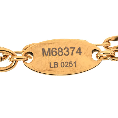 Louis Vuitton Metal Blooming Strass Necklace Gold 6 of 6