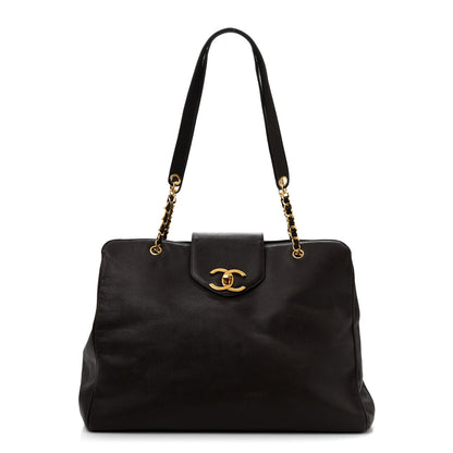 Chanel Caviar XL Weekender Bag Brown 1 of 18