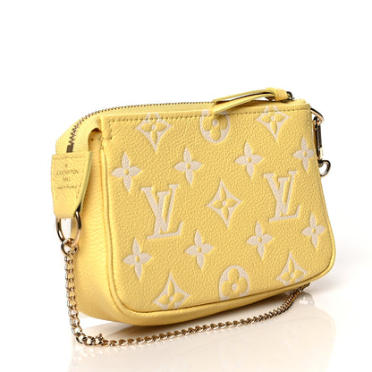 Louis Vuitton Empreinte Monogram Mini Pochette Accessories Lemon Curd Yellow 3 of 9