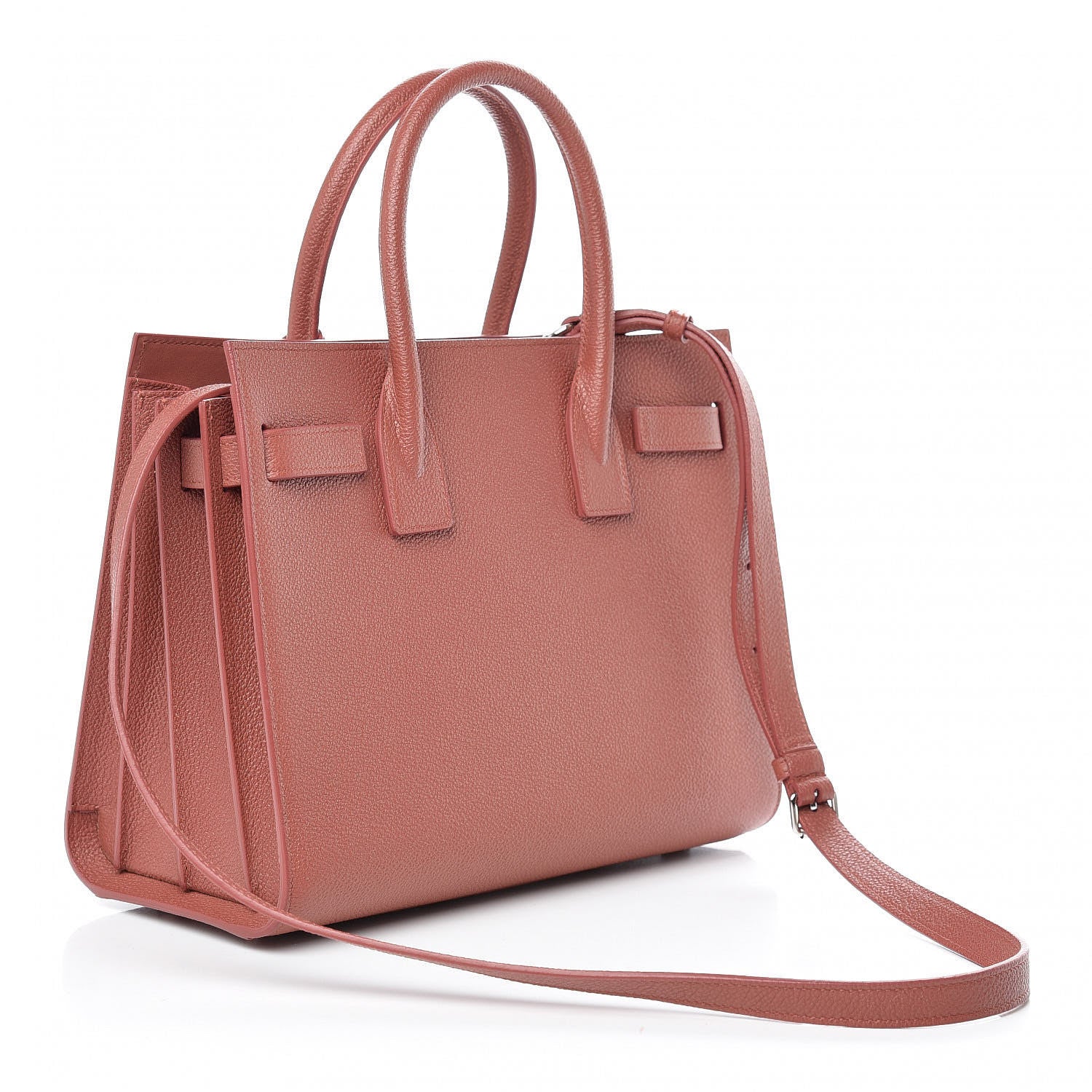 Saint Laurent Grained Calfskin Baby Sac De Jour Mystic Rose 3 of 10