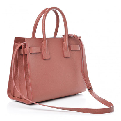 Saint Laurent Grained Calfskin Baby Sac De Jour Mystic Rose 3 of 10