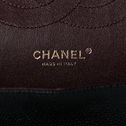 Chanel Caviar Quilted Jumbo Double Flap Black 6 of 12