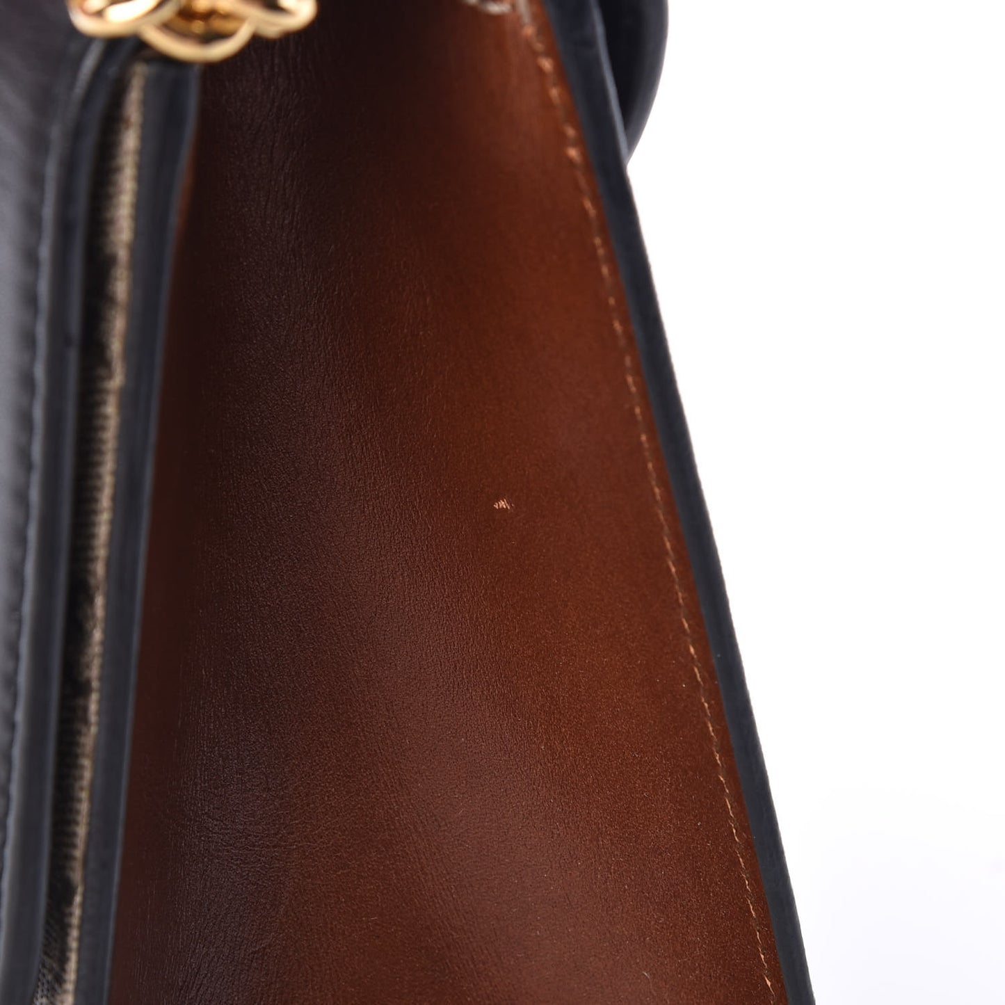 GG Supreme Monogram Calfskin Medium Padlock Shoulder Bag Beige Black Cuir