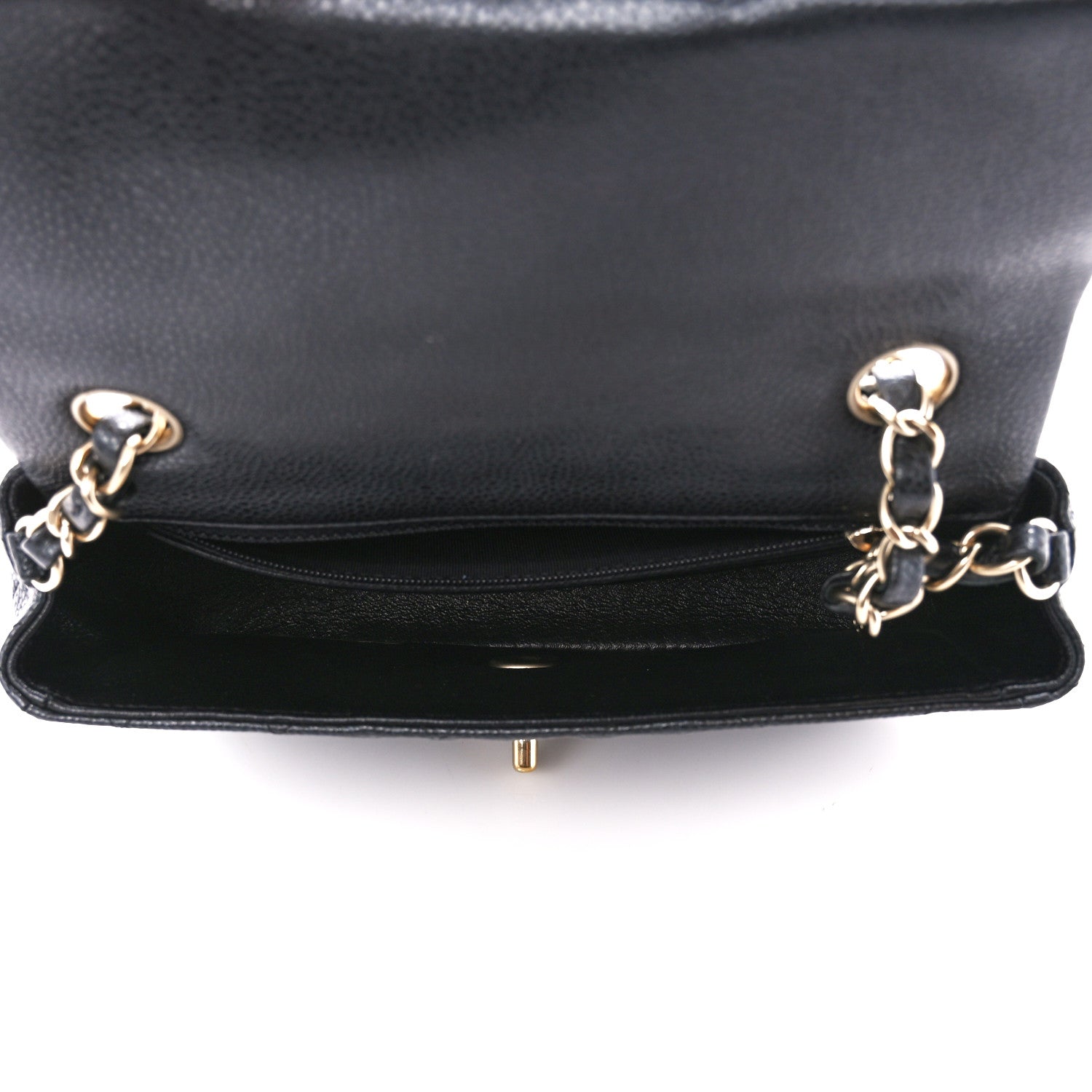 Chanel Iridescent Caviar Quilted Mini Rectangular Flap Charcoal 5 of 12