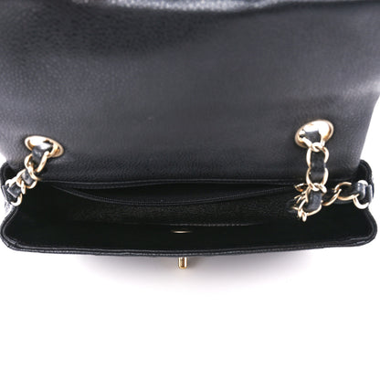 Chanel Iridescent Caviar Quilted Mini Rectangular Flap Charcoal 5 of 12