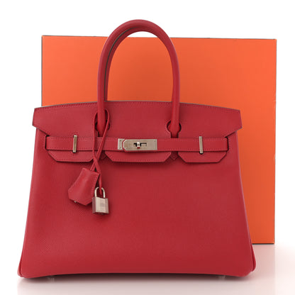Hermes Epsom Birkin 30 Rouge Casaque 13 of 13