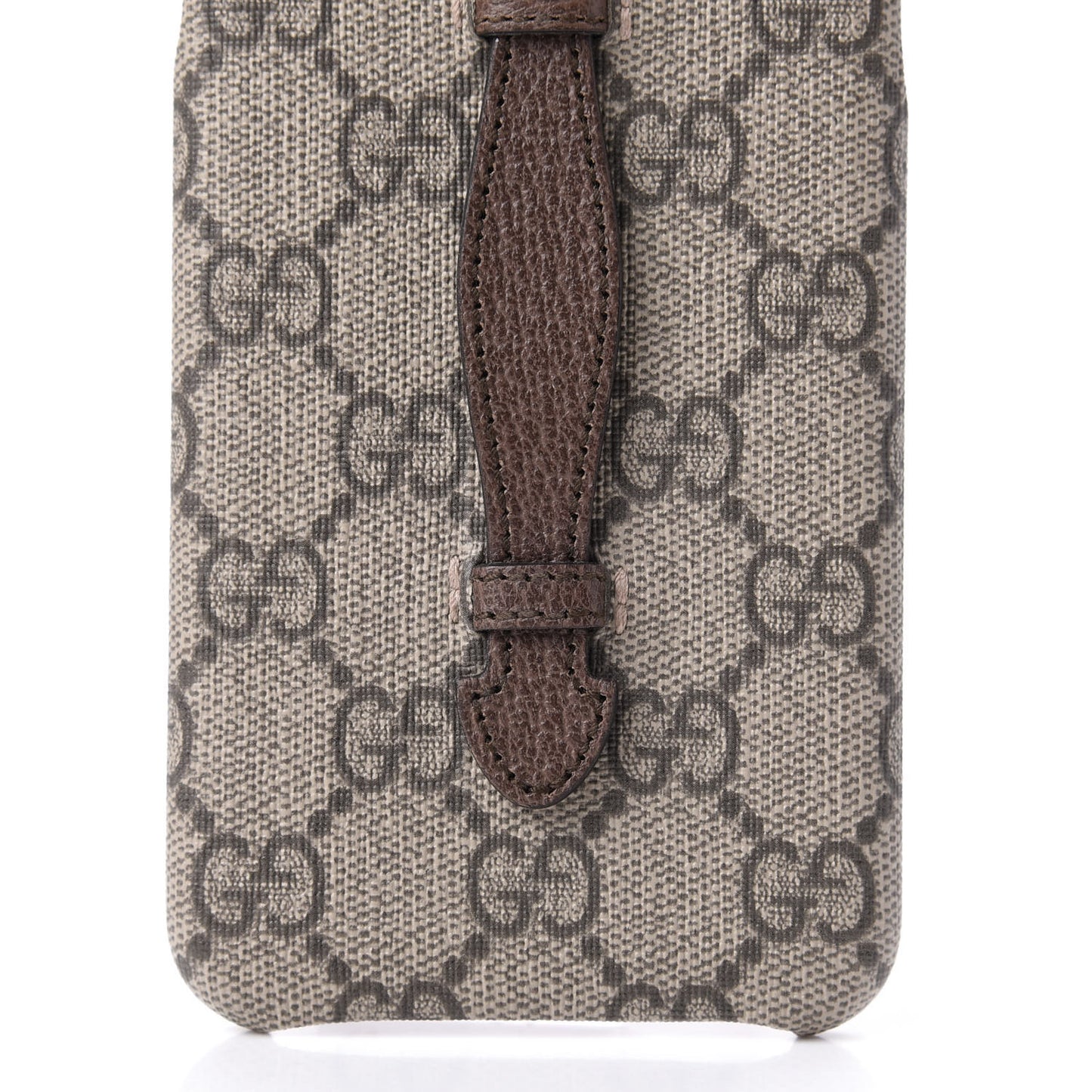 GG Supreme Monogram Top Handle iPhone XS Max Case Beige