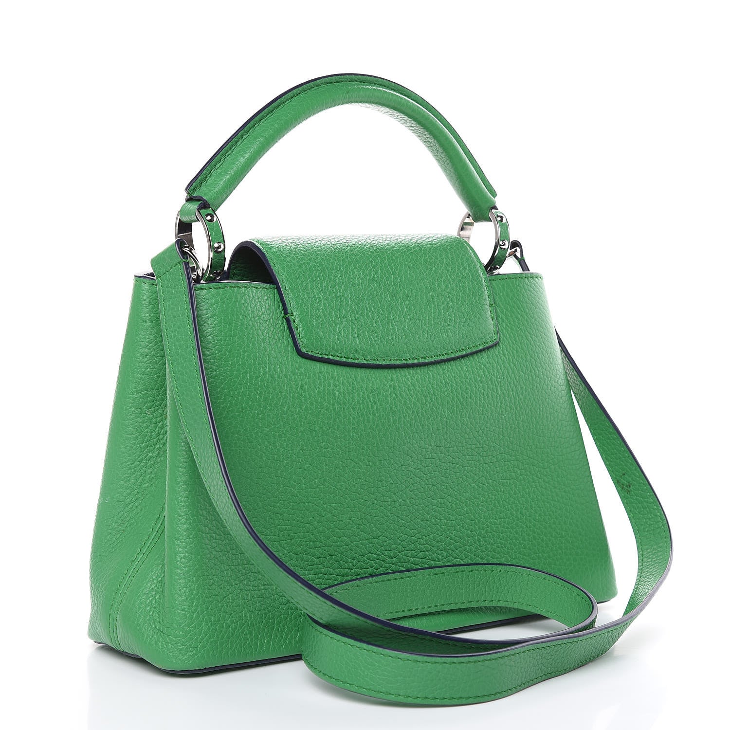 Louis Vuitton Taurillon Capucines BB Bamboo Indigo 3 of 14