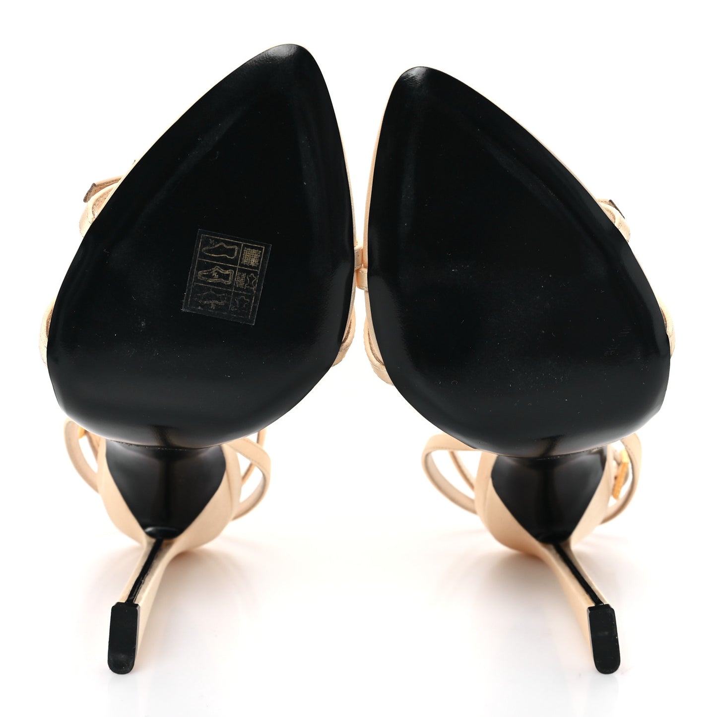 Crepe Satin Crystal New Nuit 110 Sandals 37.5 Soft Nude