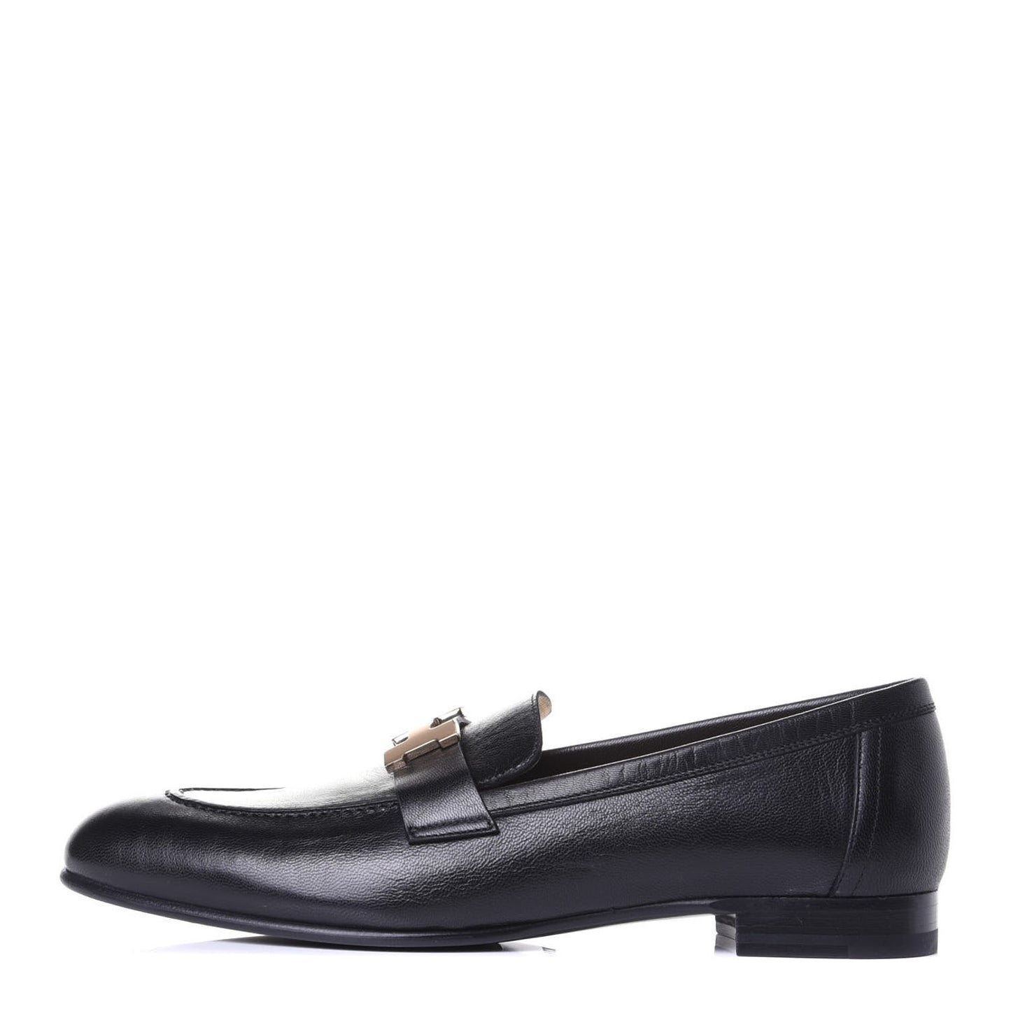 Goatskin Womens Paris Loafers 38.5 Black
