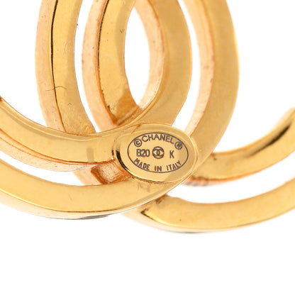 Chanel Metal Obazine CC Earrings Gold 4 of 5